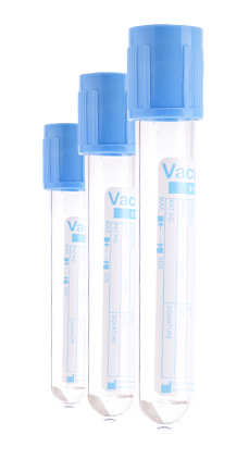 Пробірка VACUSEL з блакитною кришкою, цитрат натрію 3,2 %, 4,5 мл